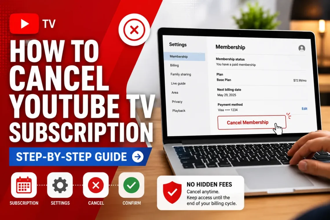 How to Cancel YouTube TV Subscription