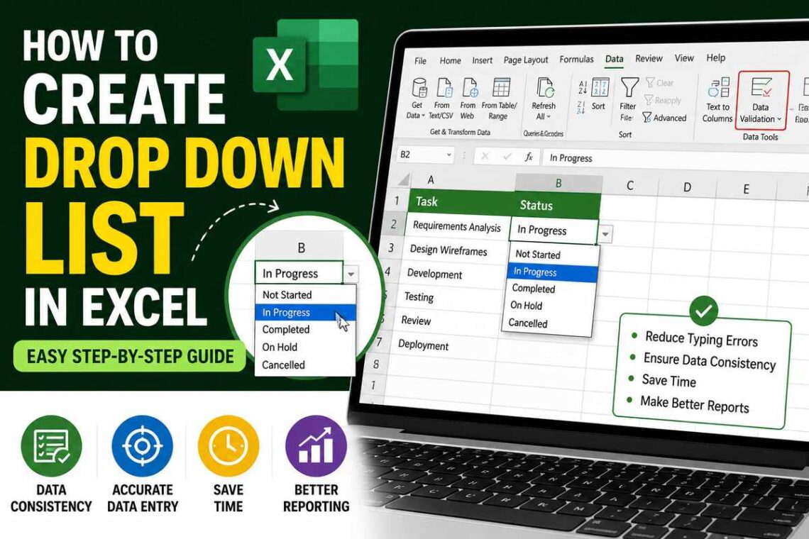 How to Create Drop Down List in Excel