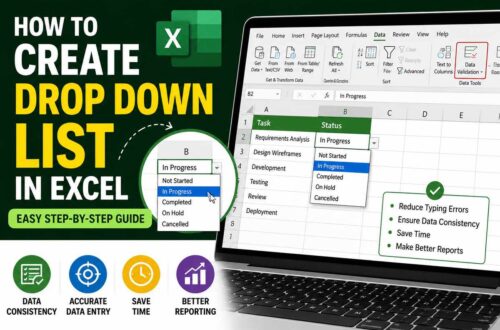 How to Create Drop Down List in Excel