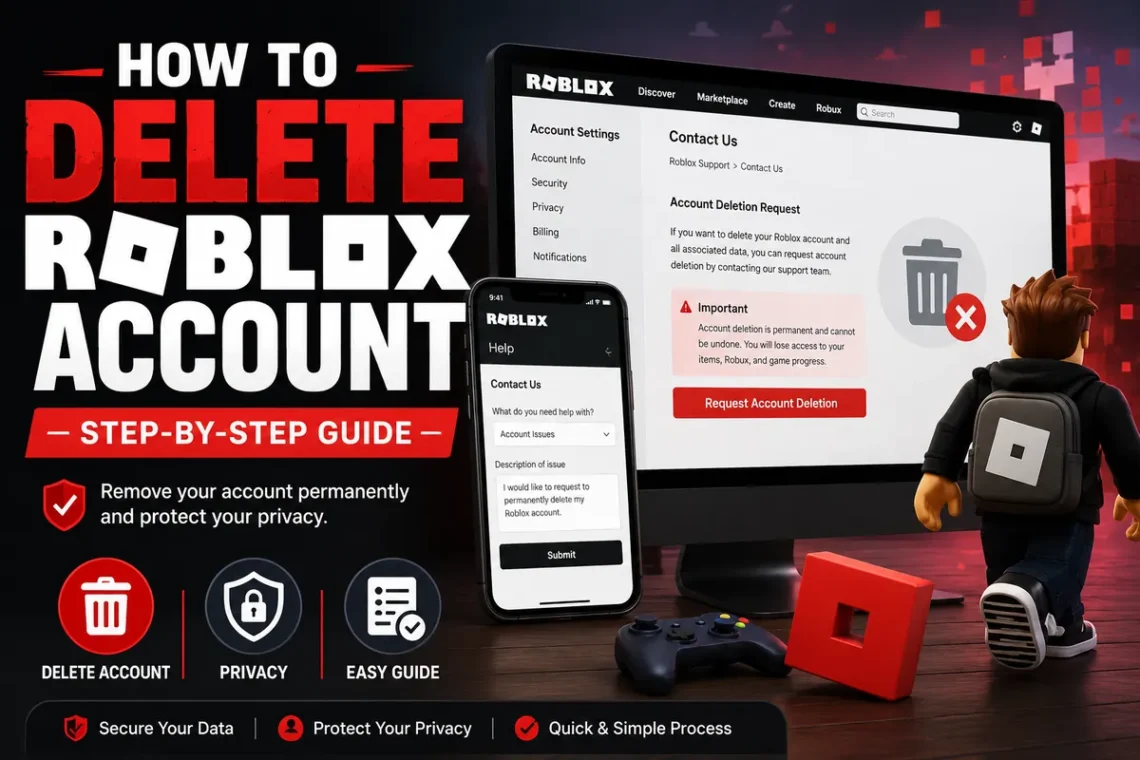 How to Delete Roblox Account