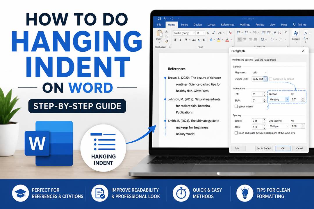 How to Do Hanging Indent on Word