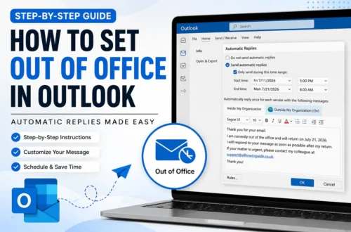 How to Set Out of Office in Outlook