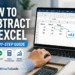 How to Subtract in Excel