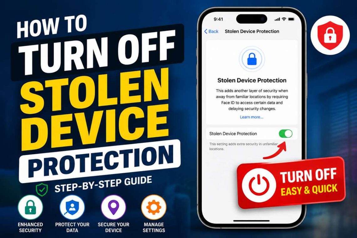 How to Turn Off Stolen Device Protection