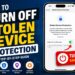 How to Turn Off Stolen Device Protection