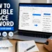 How to Double Space in Word