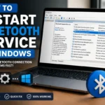 how to restart Bluetooth service Windows