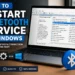 how to restart Bluetooth service Windows
